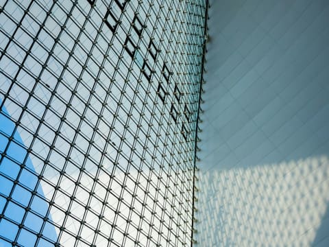 grey metal framed glass window closed