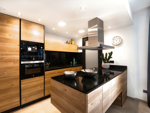 brown wooden kitchen cabinet