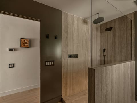 Shower Enclosures & Glass Screens: modern bathroom with glass shower enclosure